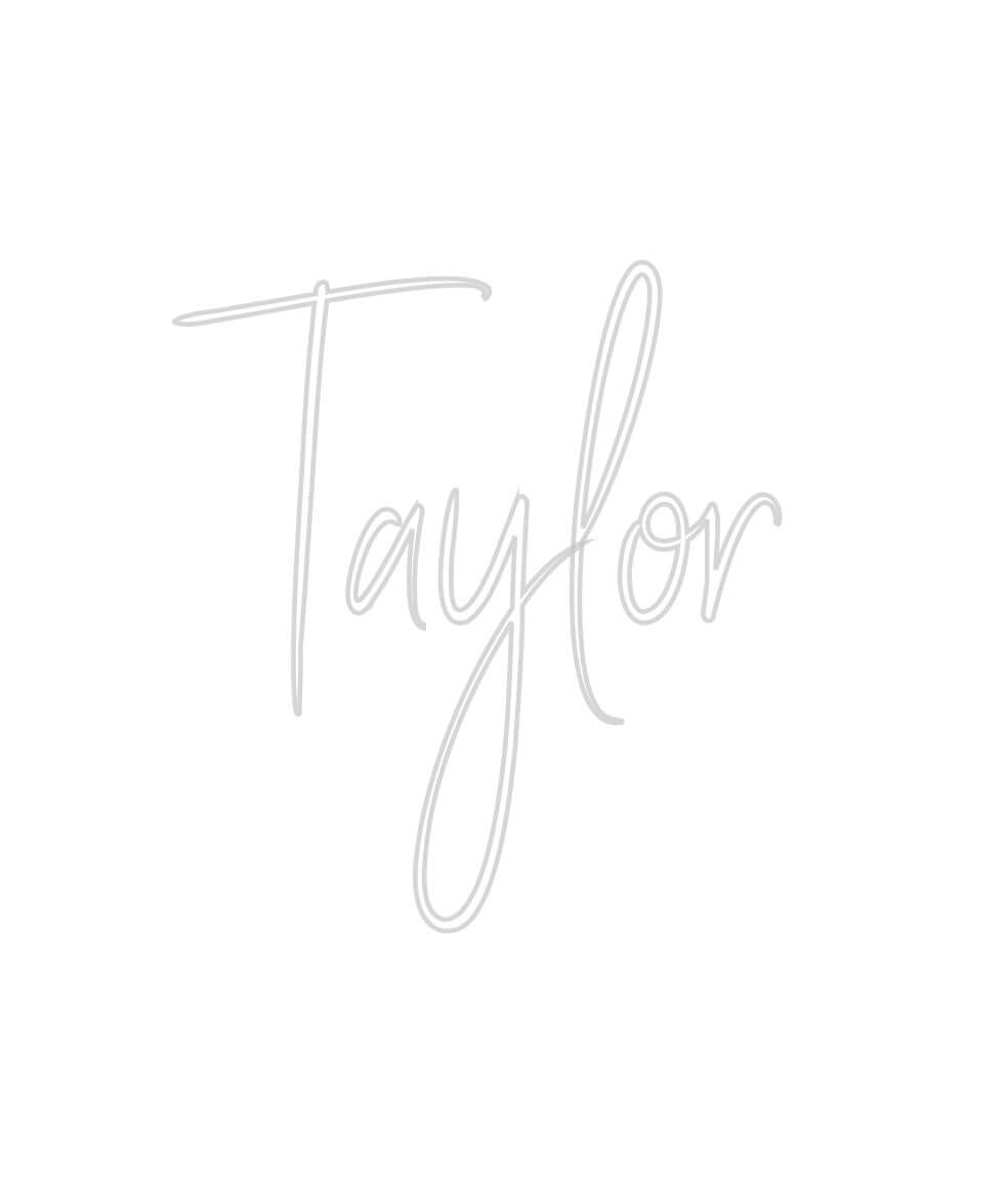 Custom Neon Sign Online Editor Taylor