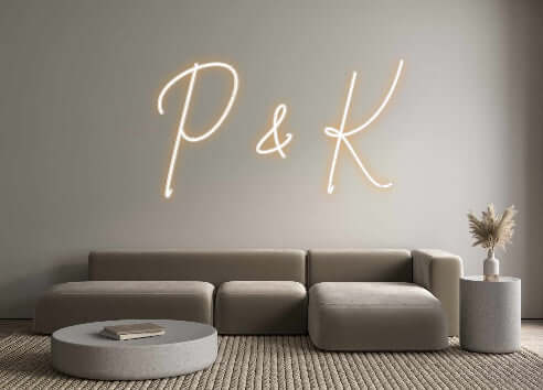 Custom Neon Sign Online Editor P & K