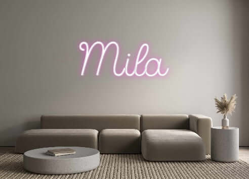 Custom Neon Sign Online Editor Mila