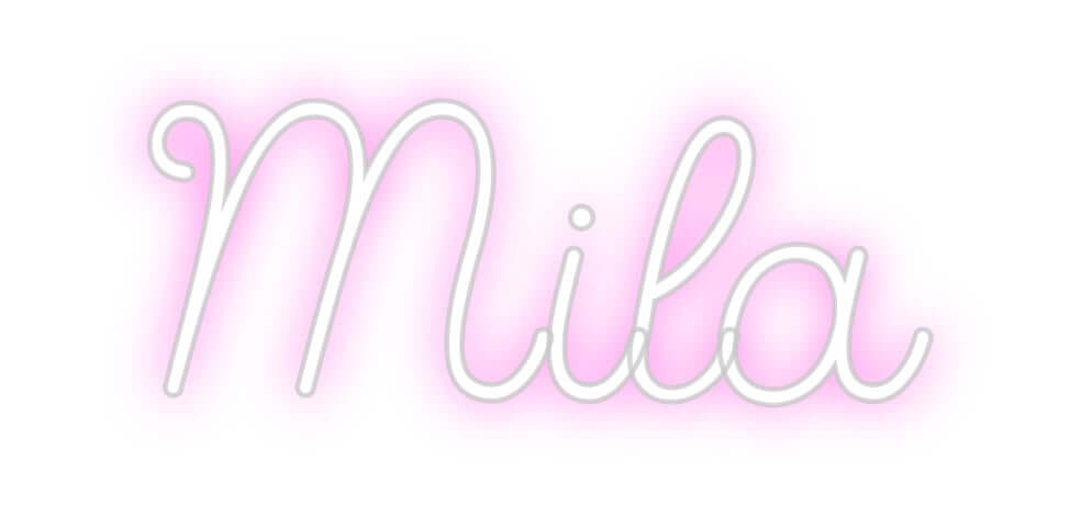 Custom Neon Sign Online Editor Mila