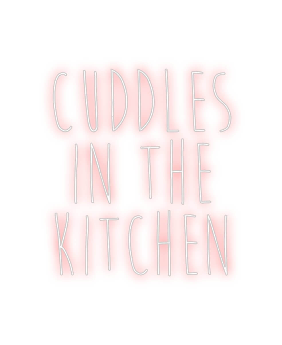 Custom Neon Sign Online Editor CUDDLES
IN T...