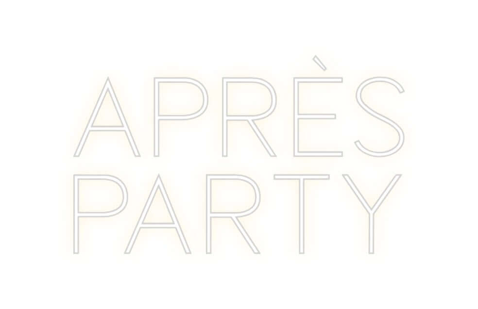Custom Neon Sign Online Editor Après
Party