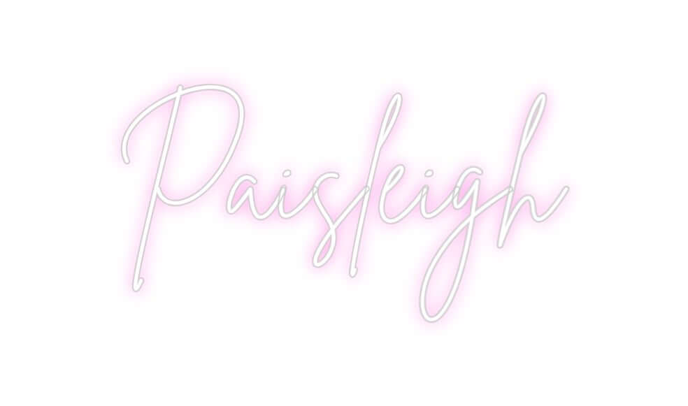 Custom Neon Sign Online Editor Paisleigh