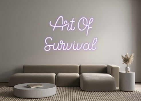 Custom Neon Sign Online Editor Art Of
Survi...