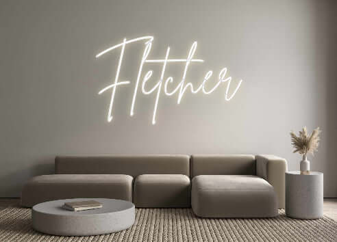 Custom Neon Sign Online Editor Fletcher