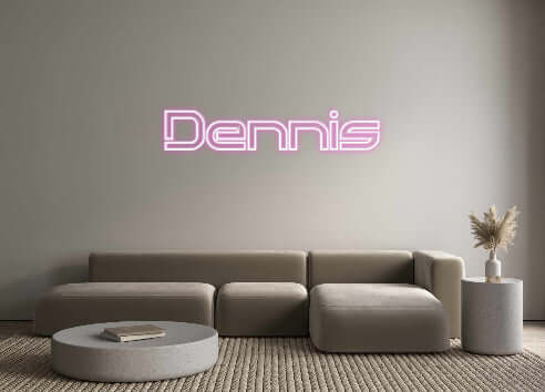 Custom Neon Sign Online Editor Dennis