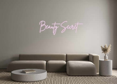Custom Neon Sign Online Editor Beauty Secret