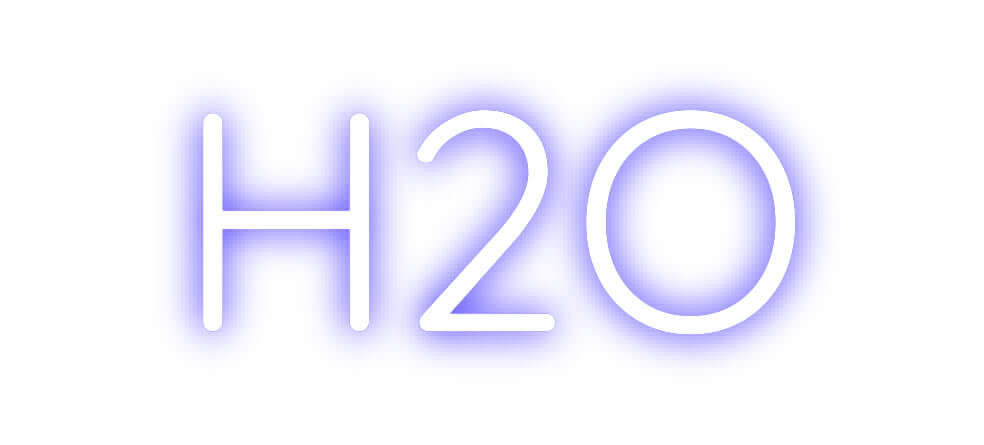 Custom Neon Sign Online Editor H2O