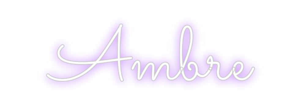 Custom Neon Sign Online Editor Ambre