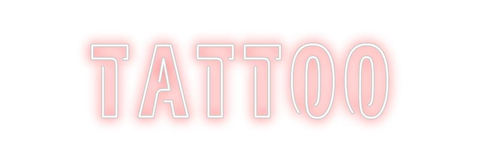 Custom Neon Sign Online Editor TATTOO