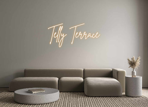Custom Neon Sign Online Editor Telly Terrace