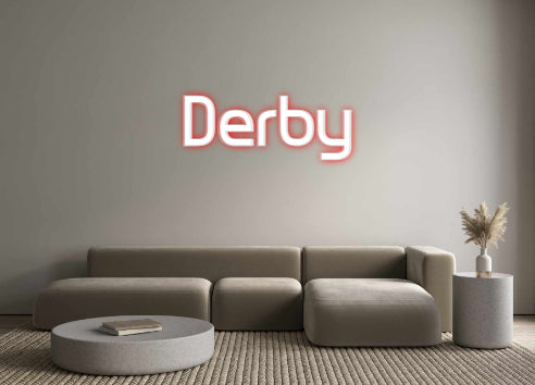 Custom Neon Sign Online Editor Derby