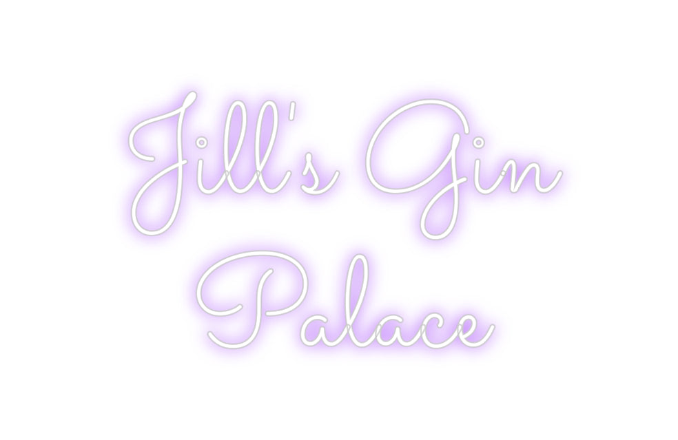 Custom Neon Sign Online Editor Jill's Gin
P...