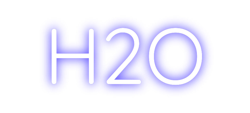 Custom Neon Sign Online Editor H2O