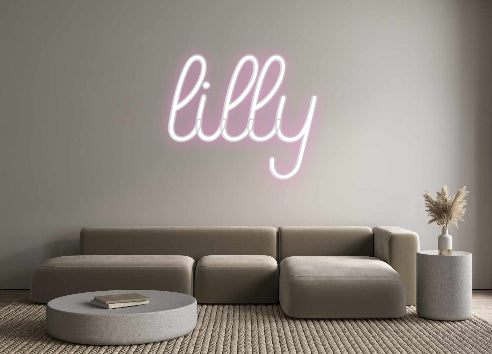 Custom Neon Sign Online Editor lilly
