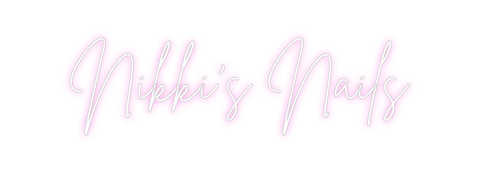 Custom Neon Sign Online Editor Nikki’s Nails
