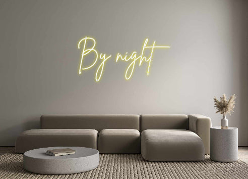 Custom Neon Sign Online Editor By night