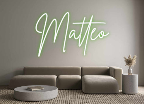 Custom Neon Sign Online Editor Matteo