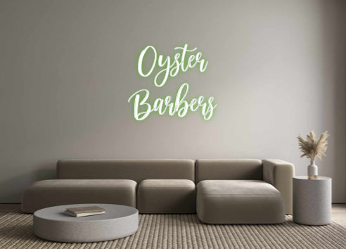 Custom Neon Sign Online Editor Oyster
Barbers