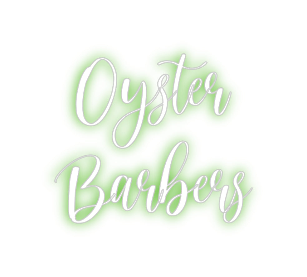 Custom Neon Sign Online Editor Oyster
Barbers