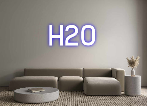 Custom Neon Sign Online Editor H2O