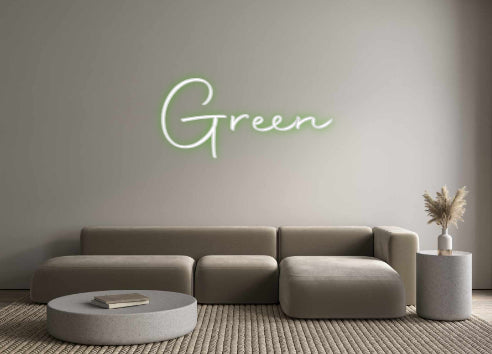Custom Neon Sign Online Editor Green