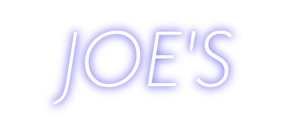 Custom Neon Sign Online Editor JOE'S