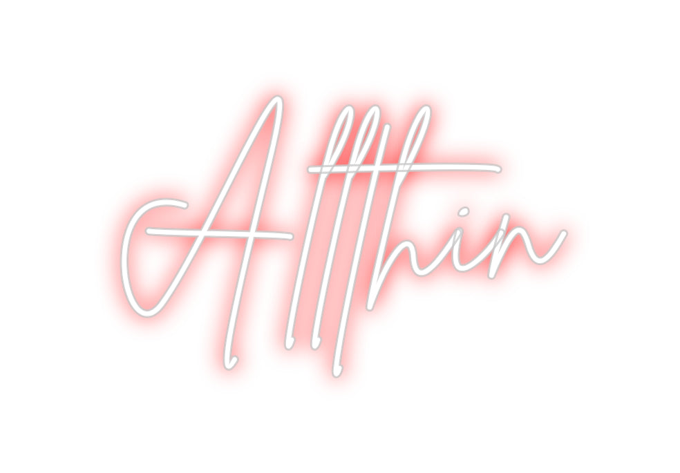 Custom Neon Sign Online Editor Allthin