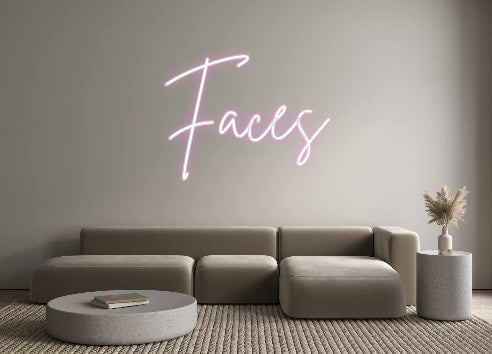Custom Neon Sign Online Editor Faces