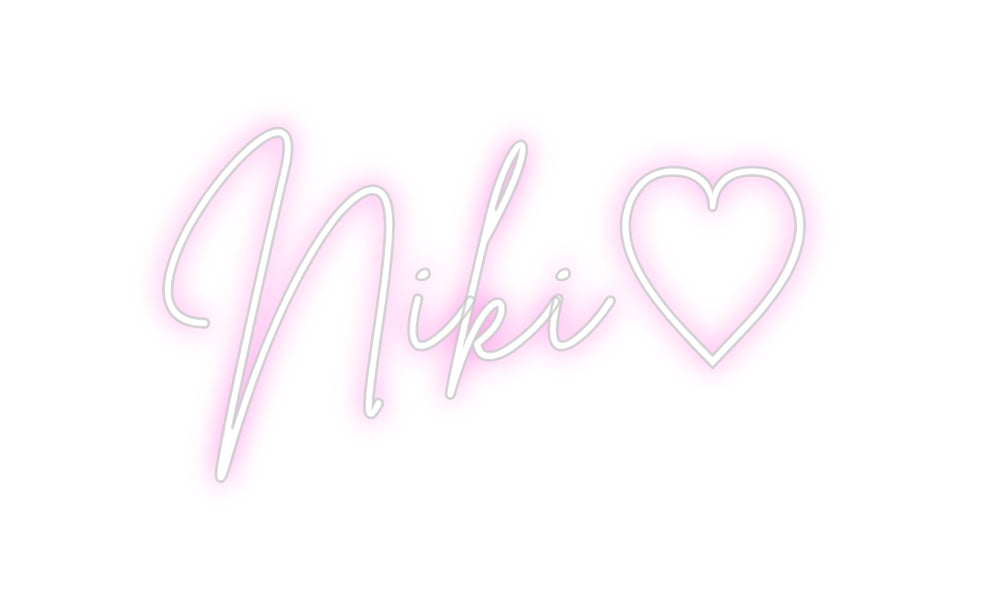 Custom Neon Sign Online Editor Niki♡