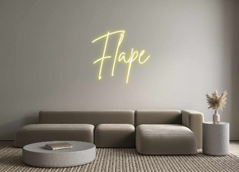 Custom Neon Sign Online Editor Flape