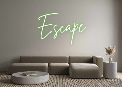 Custom Neon Sign Online Editor Escape