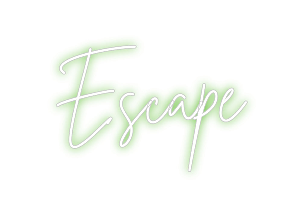 Custom Neon Sign Online Editor Escape