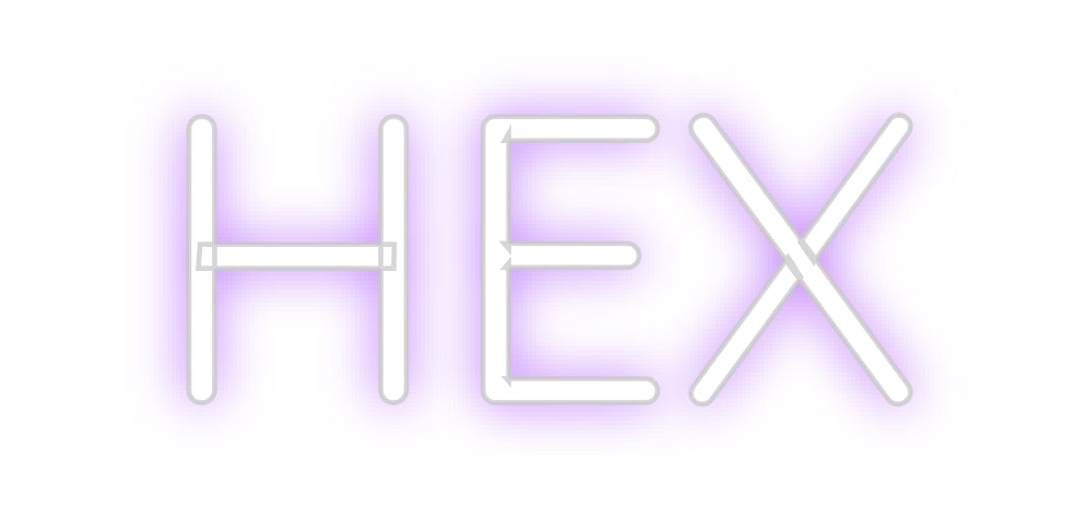 Custom Neon Sign Online Editor HEX