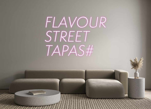 Custom Neon Sign Online Editor FLAVOUR 
STR...