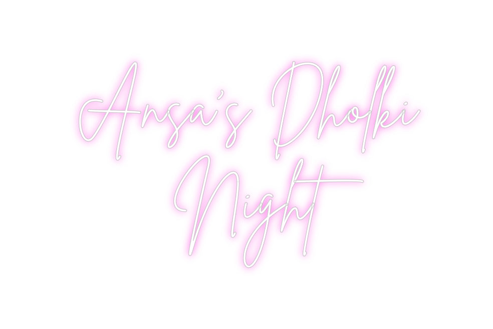 Custom Neon Sign Online Editor Ansa’s Dholki...