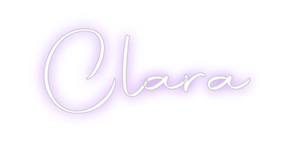 Custom Neon Sign Online Editor Clara
