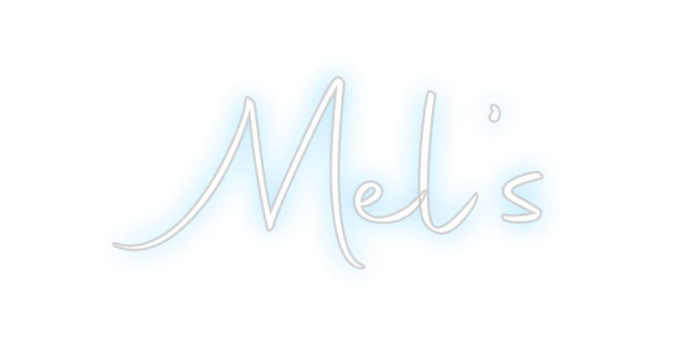 Custom Neon Sign Online Editor Mel’s