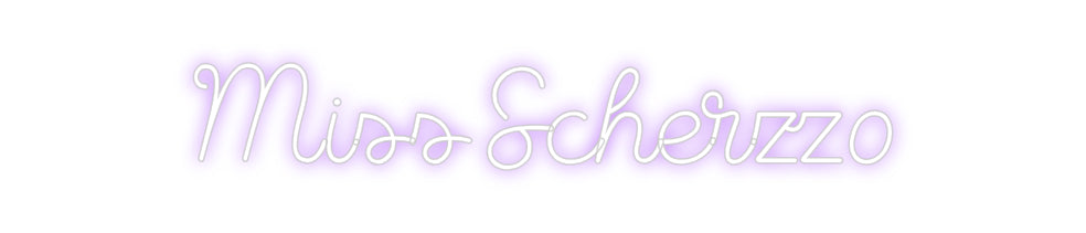Custom Neon Sign Online Editor Miss Scherzzo