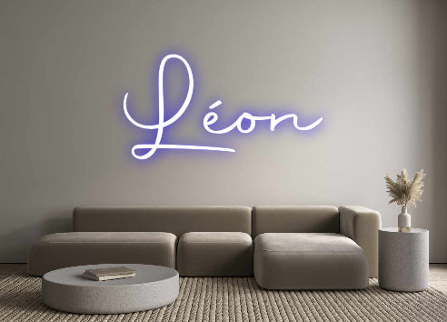 Custom Neon Sign Online Editor Léon
