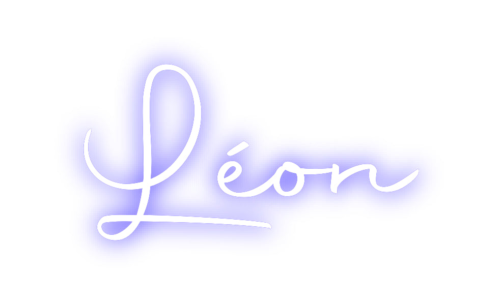 Custom Neon Sign Online Editor Léon