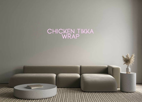 Custom Neon Sign Online Editor chicken tikka...