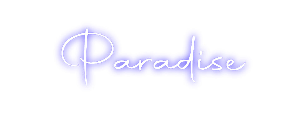 Custom Neon Sign Online Editor Paradise
