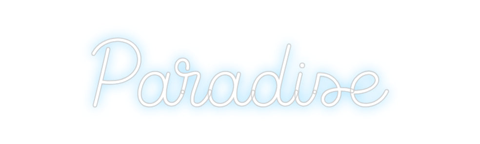 Custom Neon Sign Online Editor Paradise