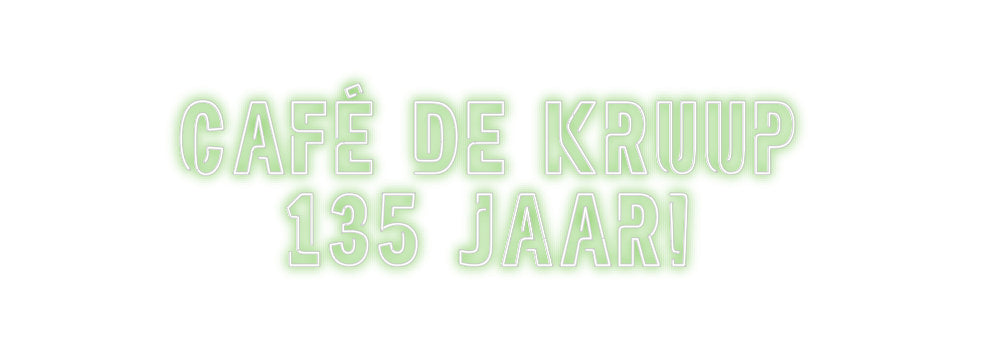 Custom Neon Sign Online Editor Café de Kruup...