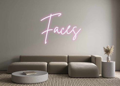 Custom Neon Sign Online Editor Faces