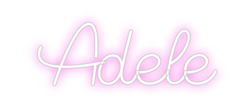 Custom Neon Sign Online Editor Adele