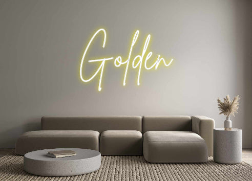 Custom Neon Sign Online Editor Golden