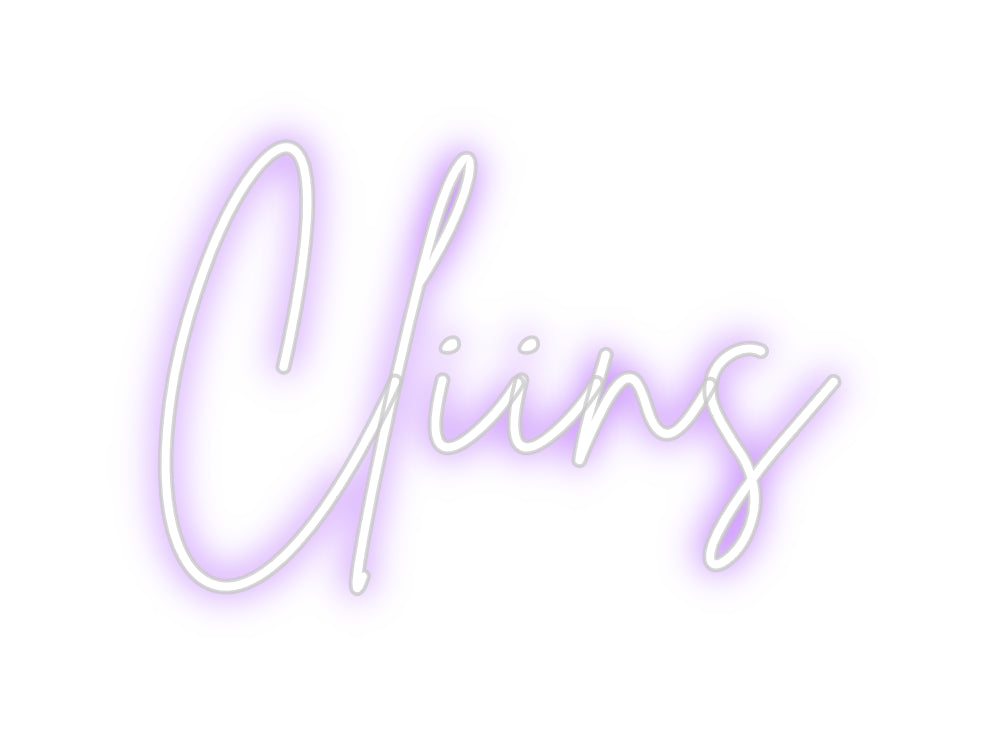 Custom Neon Sign Online Editor Cliins