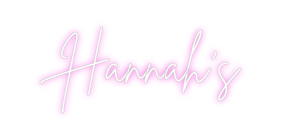 Custom Neon Sign Online Editor Hannah’s